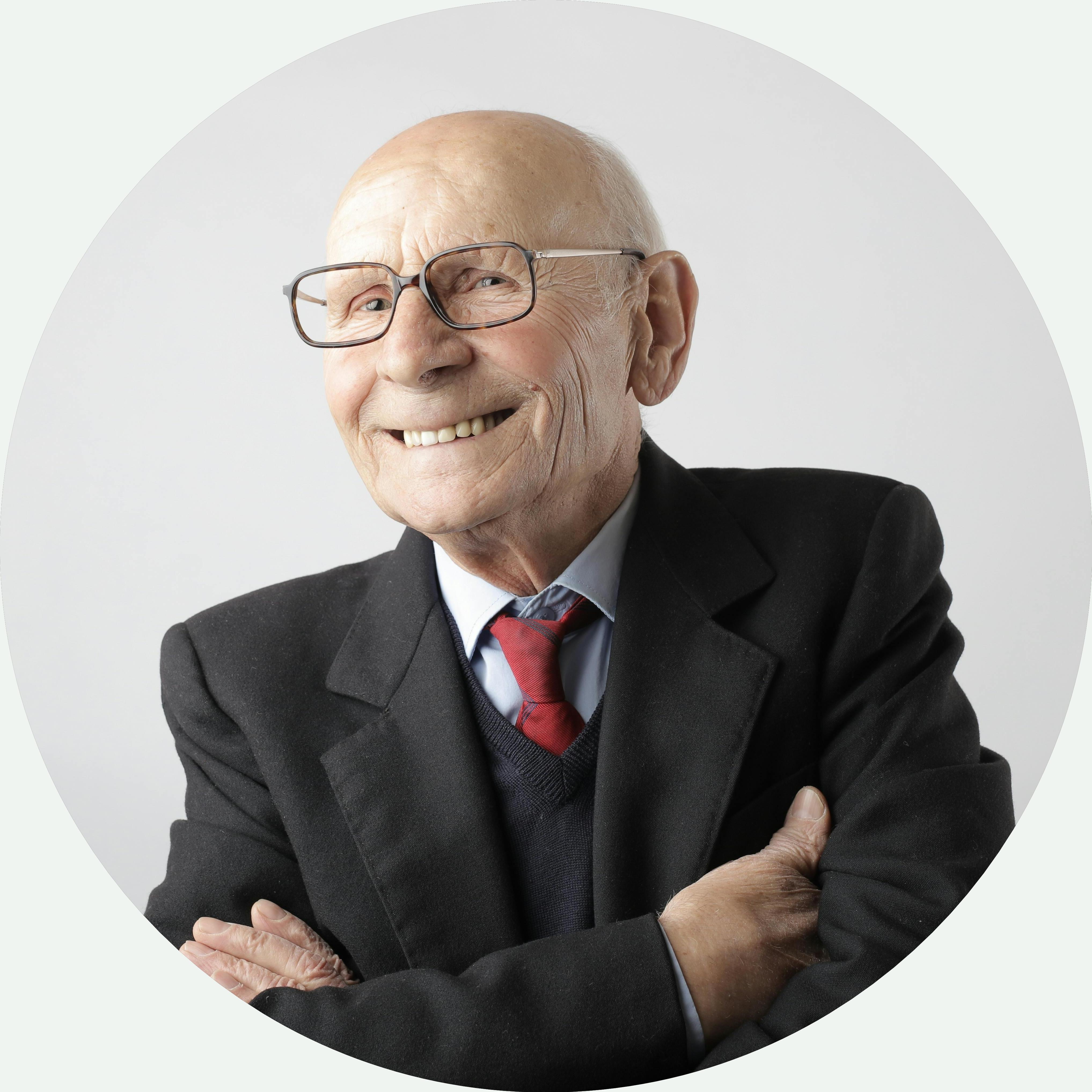 Lächelnder Senior
