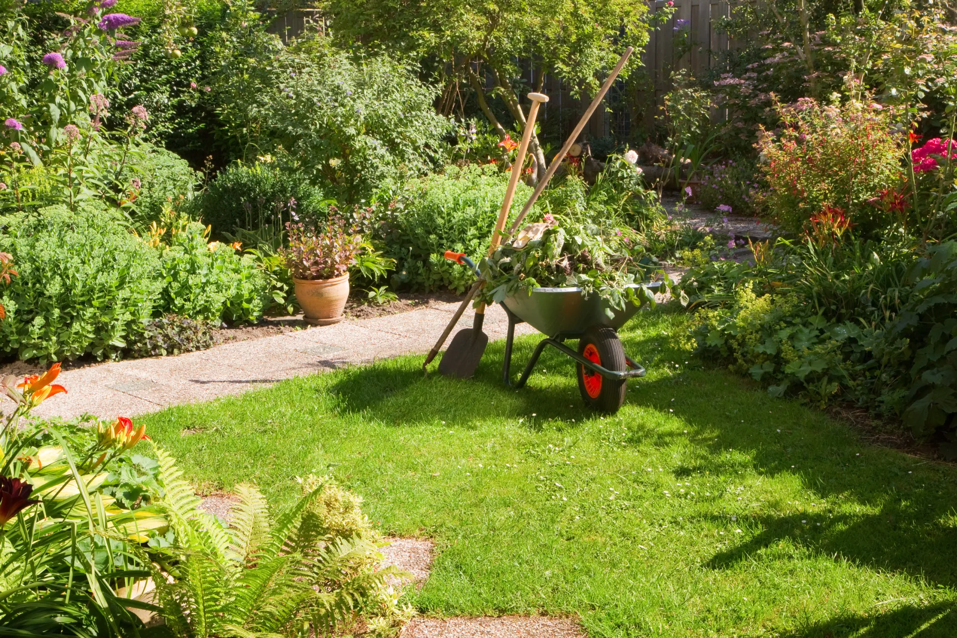 Bild: Ein gepflegter Garten