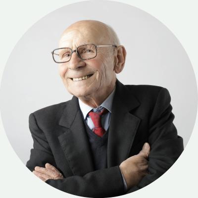 Lächelnder Senior